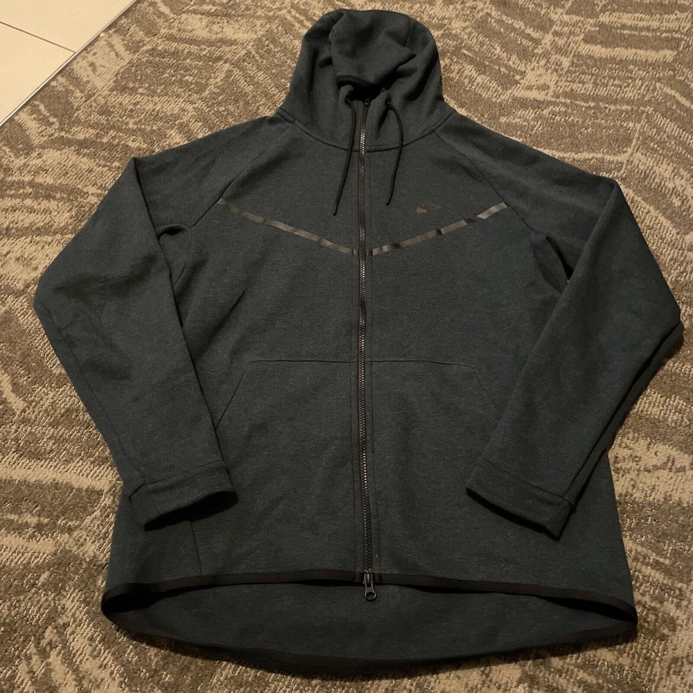 Nike Sportswear Tech Fleece Windrunner Full-Zip Hoodie sweatshirt olive green XL